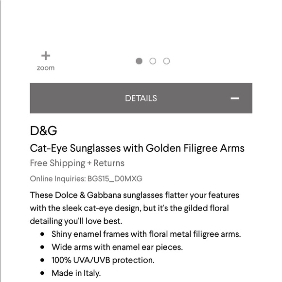 DOLCE & Gabbana filagree CAT EYE sunglasses